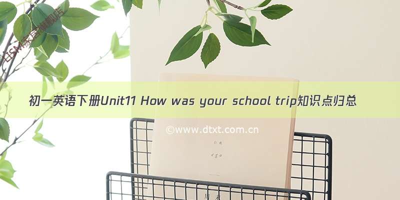 初一英语下册Unit11 How was your school trip知识点归总