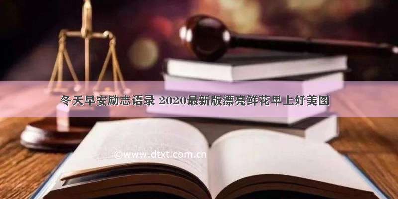 冬天早安励志语录 2020最新版漂亮鲜花早上好美图