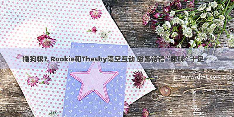 撒狗粮？Rookie和Theshy隔空互动 甜蜜话语“暧昧”十足