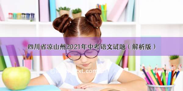 四川省凉山州2021年中考语文试题（解析版）