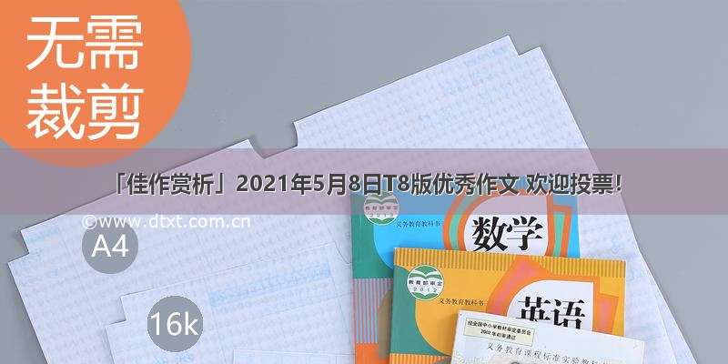 「佳作赏析」2021年5月8日T8版优秀作文 欢迎投票！