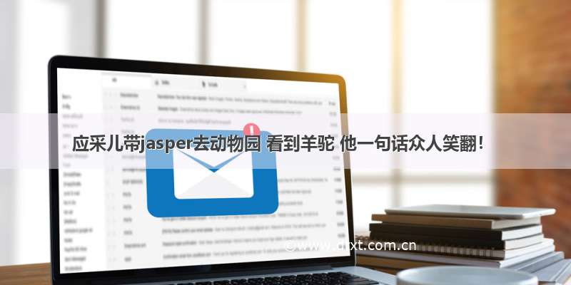 应采儿带jasper去动物园 看到羊驼 他一句话众人笑翻！