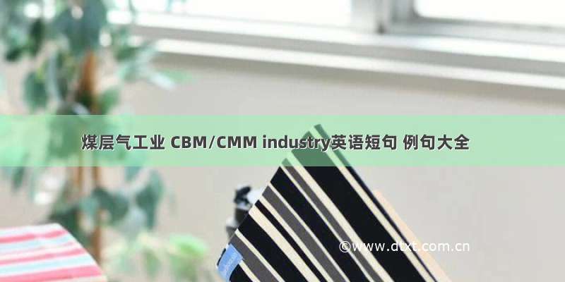 煤层气工业 CBM/CMM industry英语短句 例句大全